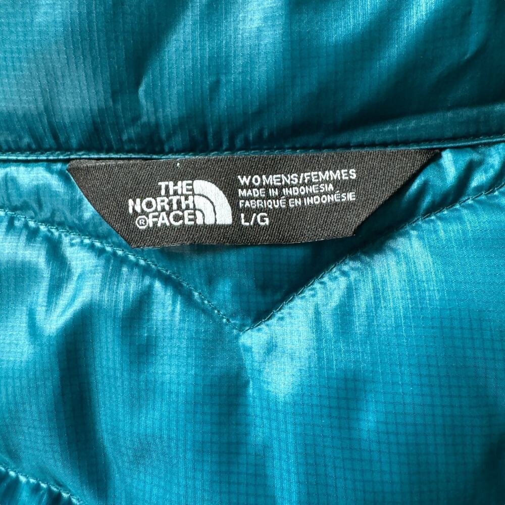 The North Face Down Puffer Coat Turquoise - Picture 3 of 12